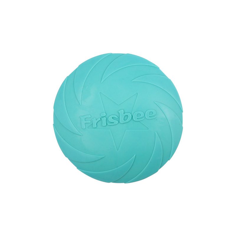 Flying Disc Dog Training Toy - ペットのおもちゃ、TPR製ドッグフリスビーインタラクティブエンターテイメントトイ、ペットフリスビー水に浮かぶ水遊びトレーニングドッグトイ