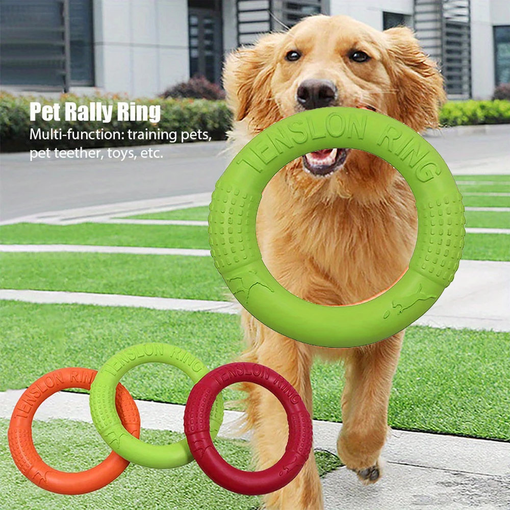 アウトドアスポーツ飛行ディスクペットおもちゃ、犬のトレーニン - Flying Disc Dog Training Toy のレビューと価格