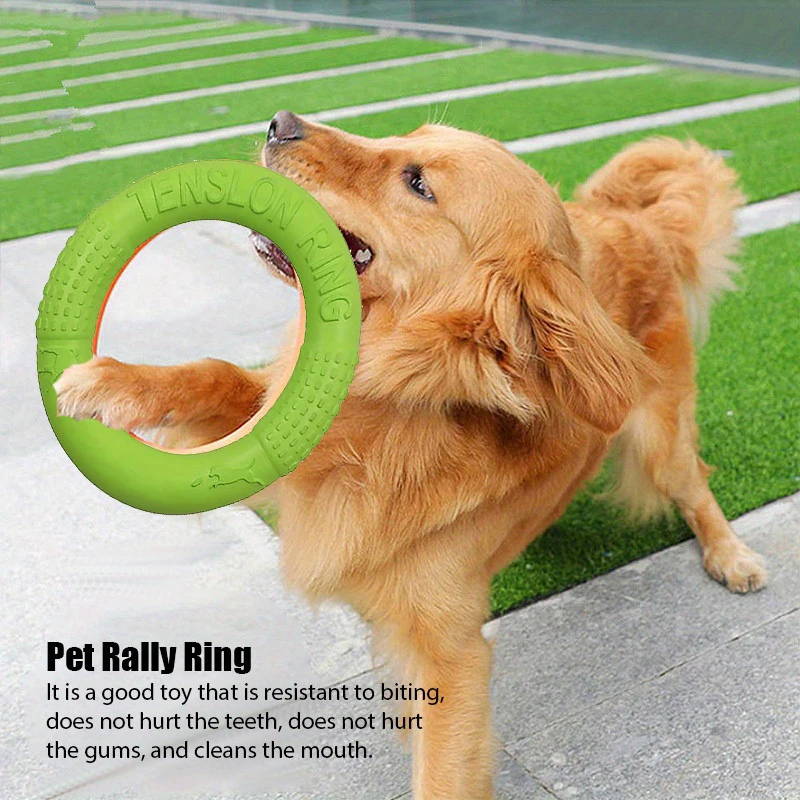 アウトドアスポーツ飛行ディスクペットおもちゃ、犬のトレーニン - Flying Disc Dog Training Toy のレビューと価格