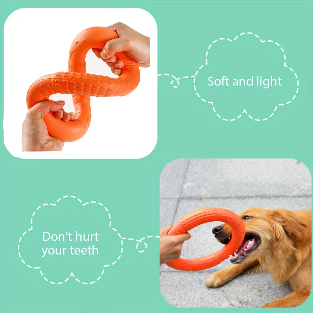 アウトドアスポーツ飛行ディスクペットおもちゃ、犬のトレーニン - Flying Disc Dog Training Toy のレビューと価格