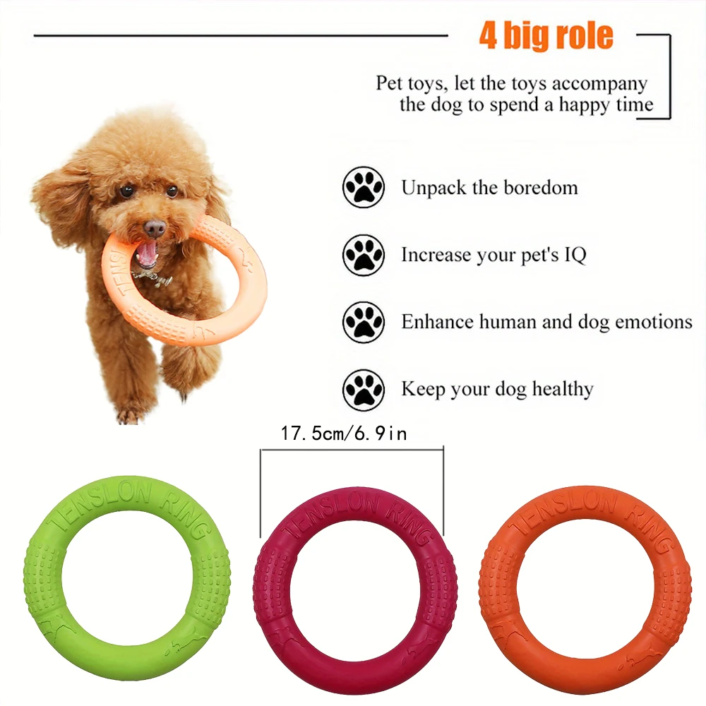 アウトドアスポーツ飛行ディスクペットおもちゃ、犬のトレーニン - Flying Disc Dog Training Toy のレビューと価格