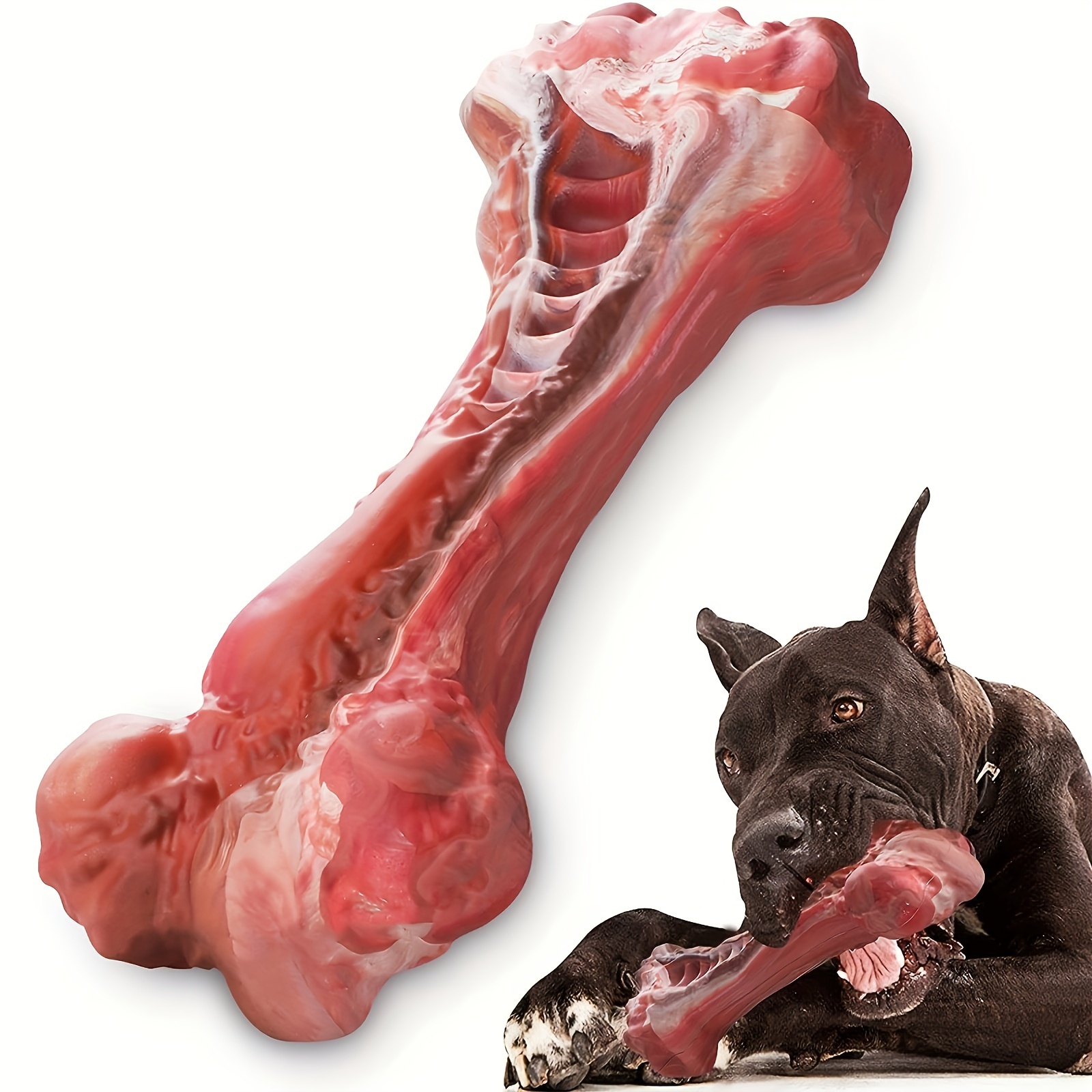 シリコン製犬用噛むおもちゃ、天然ゴム製、無毒、強い噛み癖のあ - Indestructible Dog Chew Toy のレビューと価格