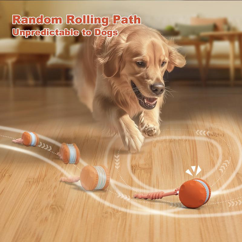 スマート電動インタラクティブペットトイボール 自動回転移動ボ - Automatic Moving Dog Ball のレビューと価格