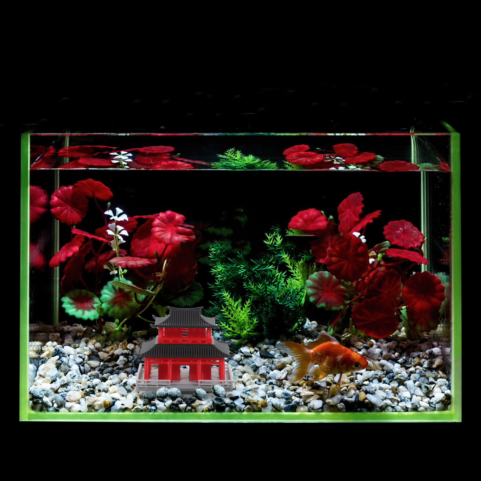 ミニパビリオン・パゴダ、中国の古代建築、水槽の装飾品、ミニチ - Aquarium のレビューと価格