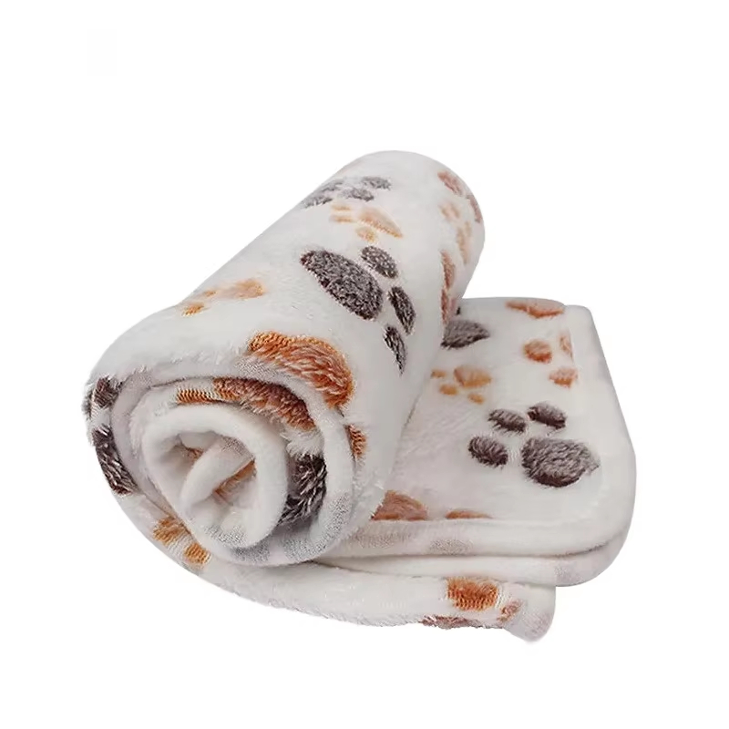 1/3枚セット かわいいペット用ブランケット 肉球柄プリント - Pet Beds のレビューと価格