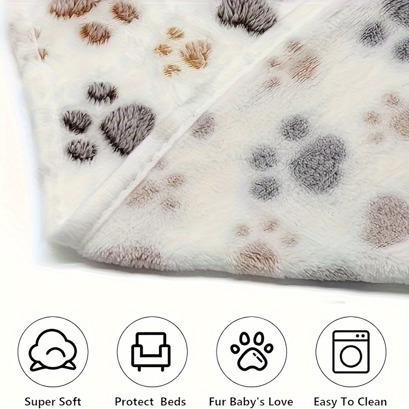 1/3枚セット かわいいペット用ブランケット 肉球柄プリント - Pet Beds のレビューと価格