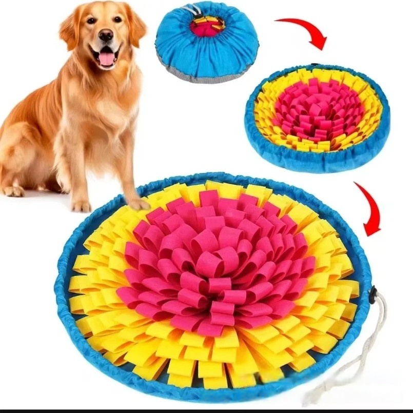 新しいペットスニッフィングパッド花の形のスローフードパッド嗅 - Snuffle Mat For Dogs のレビューと価格
