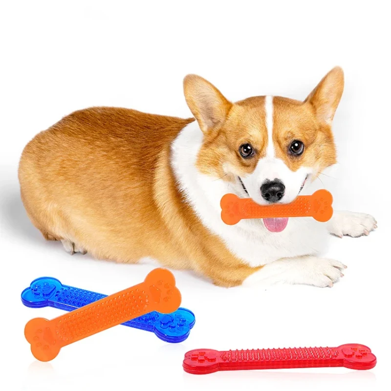 超タフな犬の骨咀嚼おもちゃレインボー積極的な咀嚼子犬の歯のク - Teeth Cleaning Dog Chew Bone のレビューと価格