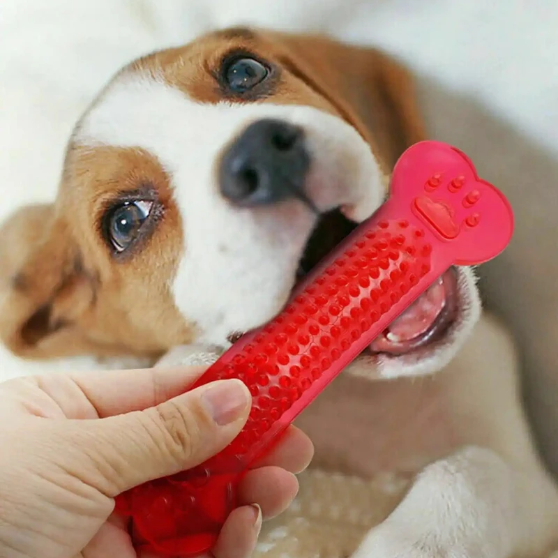 超タフな犬の骨咀嚼おもちゃレインボー積極的な咀嚼子犬の歯のク - Teeth Cleaning Dog Chew Bone のレビューと価格