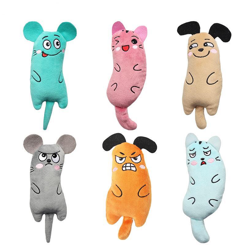 面白いペットぬいぐるみ刺繍マタタビのおもちゃ猫表現マウスのお - Catnip Interactive Plush Mouse のレビューと価格