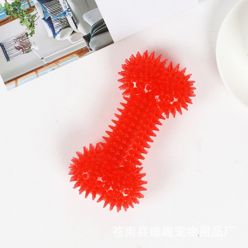 大型犬用ペットおもちゃ、噛むことや歯の掃除に最適なゴム製の骨 - Teeth Cleaning Dog Chew Bone のレビューと価格