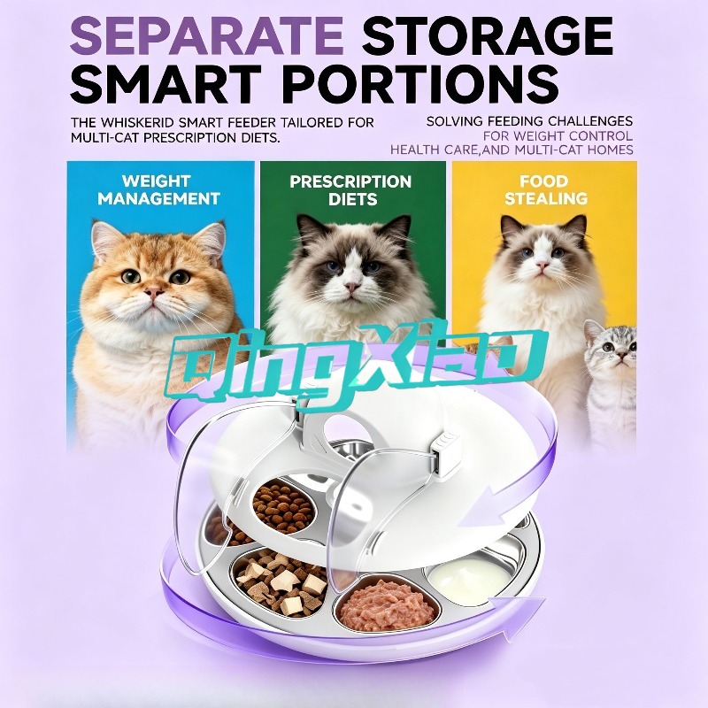 AIスマートキャットフィーダー、顔認識機能搭載、複数猫対応、 - Pet Feeders のレビューと価格