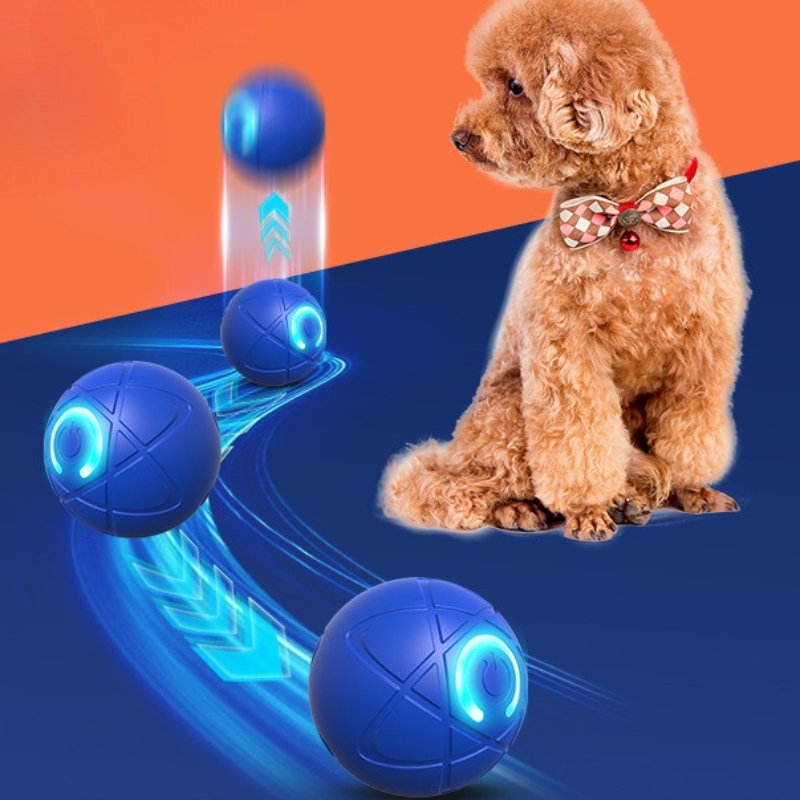 スマート犬のおもちゃボール USB 自動移動バウンスボール犬 - Suction Cup Dog Tug Toy のレビューと価格