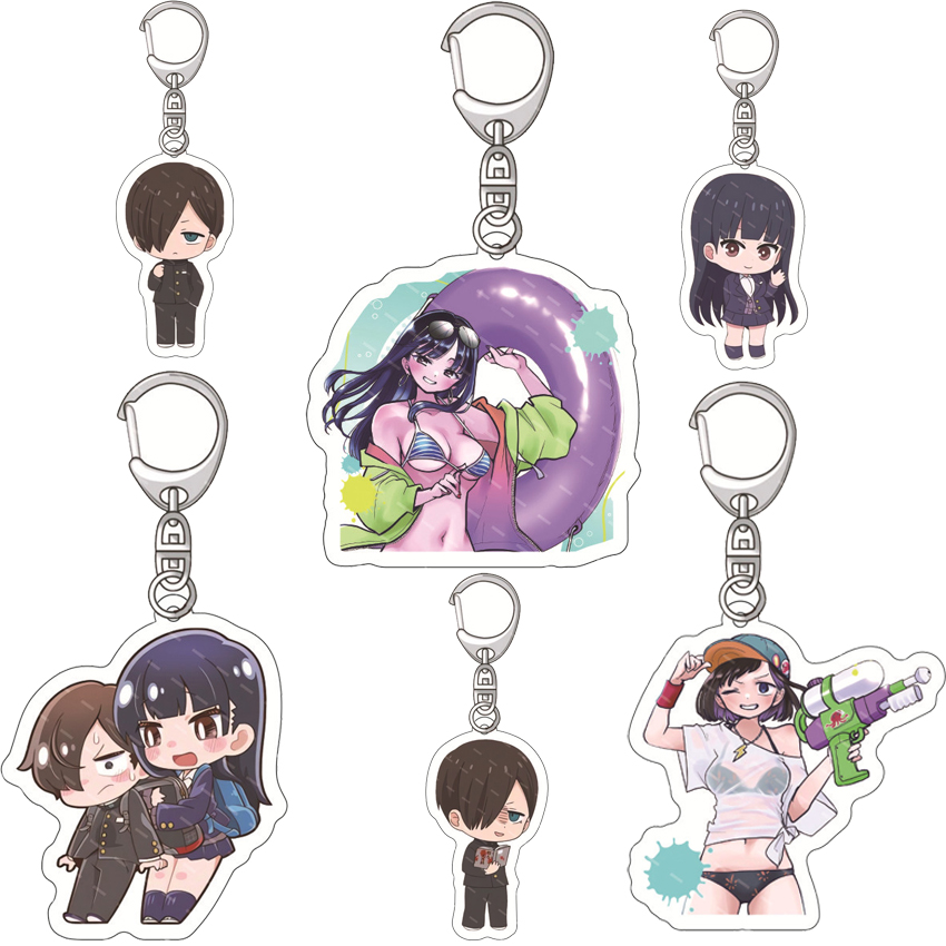 55MM アニメ「心の危機」 ‌   アクリルキーホルダー  - Aquarium のレビューと価格