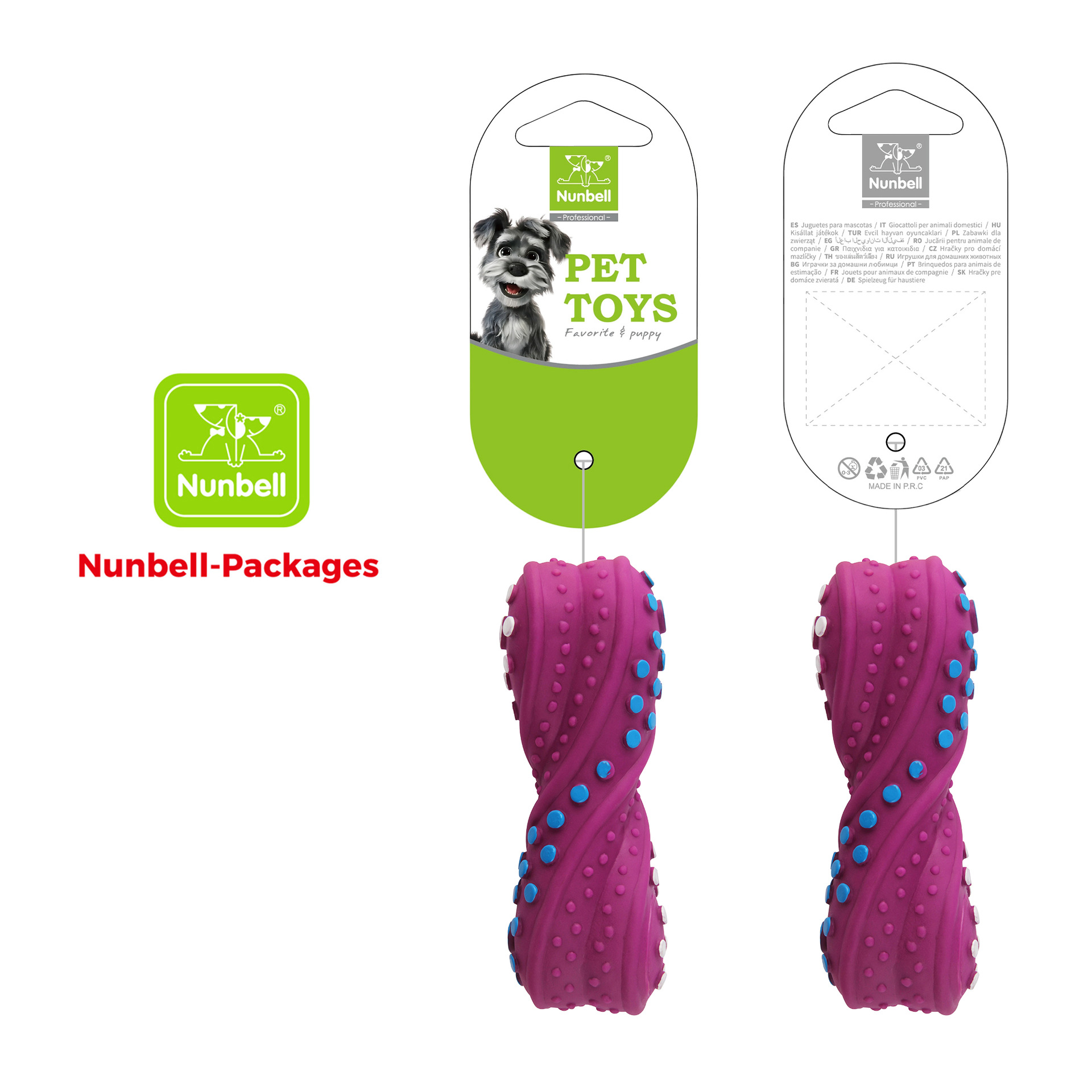 ペット用鳴き笛付き犬用おもちゃ 平らな骨型の噛むおもちゃ 歯 - Teeth Cleaning Dog Chew Bone のレビューと価格