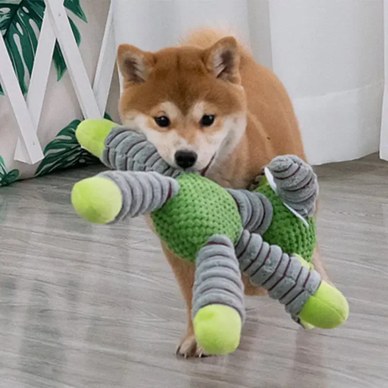 壊れない大型犬用音鳴りおもちゃ、動物の形をしたペット用ソフト - Indestructible Dog Chew Toy のレビューと価格