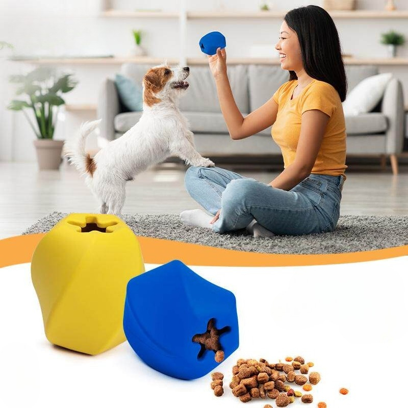 耐久性のあるゴム製犬用おやつディスペンサーおもちゃ、退屈解消 - Rubber Treat Dispensing Dog Toy のレビューと価格