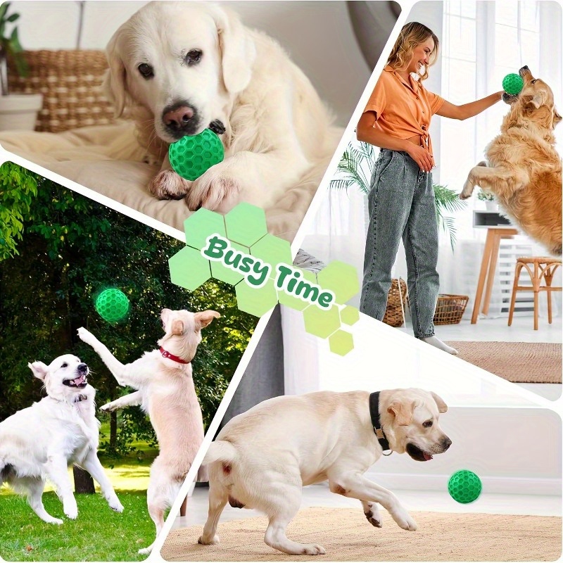 丈夫な天然ゴム製犬用噛むおもちゃ、破壊不可能な鳴き笛入りボー - Indestructible Dog Chew Toy のレビューと価格