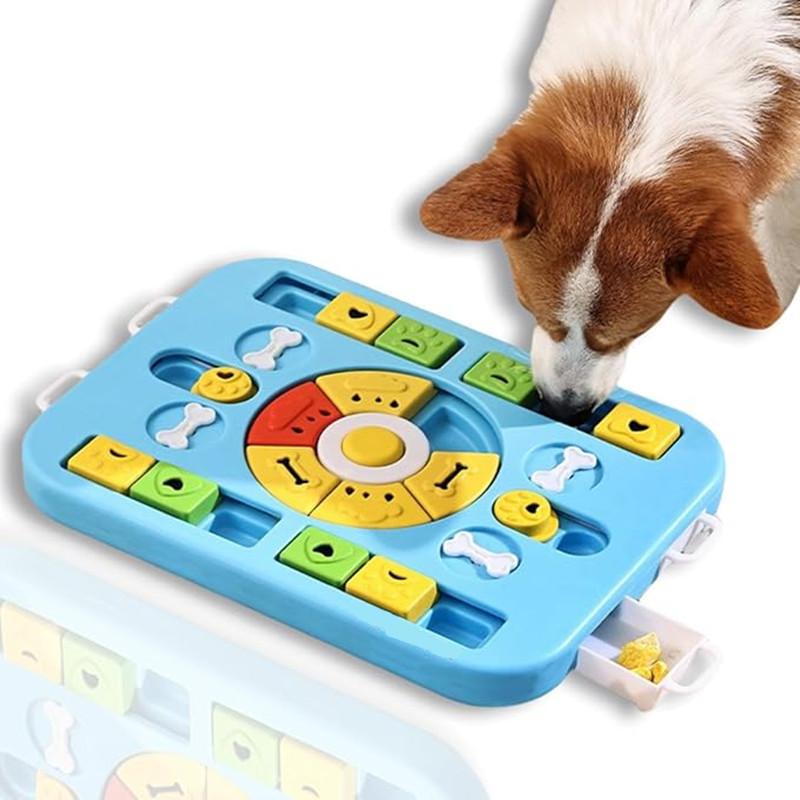 犬猫用インタラクティブパズルおもちゃ（大型犬、中型犬、小型犬 - Dog Puzzle Feeder Toy のレビューと価格