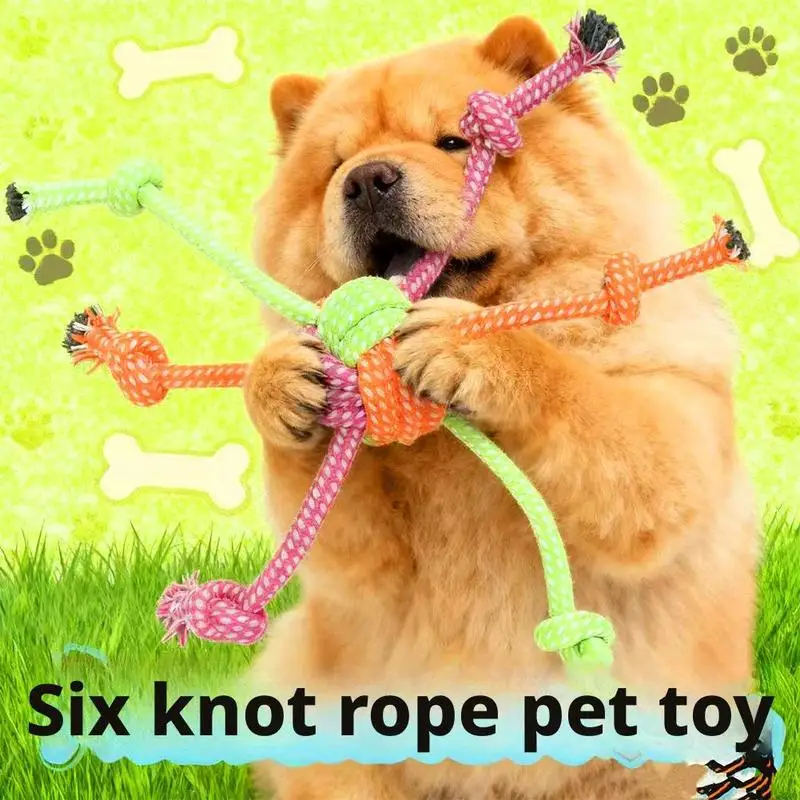 丈夫な犬用噛むおもちゃ、綿ロープ結び目ボール、攻撃的な噛み癖 - Dog Rope Toy Aggressive Chewers のレビューと価格