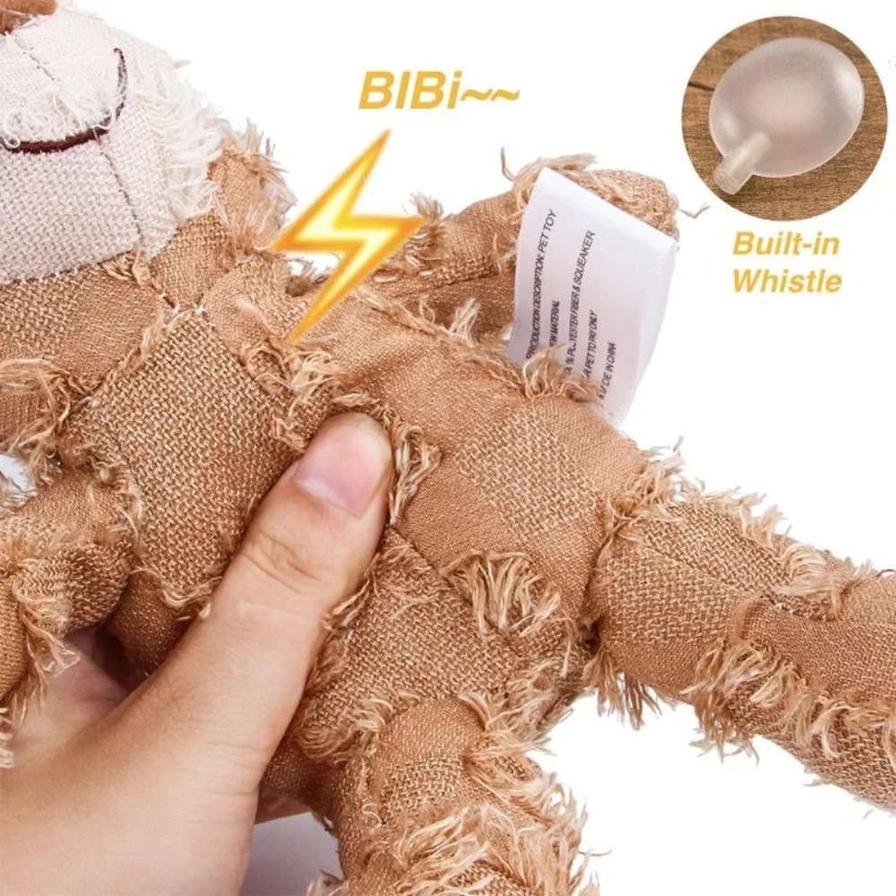 噛むおもちゃが大好きな犬のための、壊れないクマのぬいぐるみ。 - Indestructible Dog Chew Toy のレビューと価格
