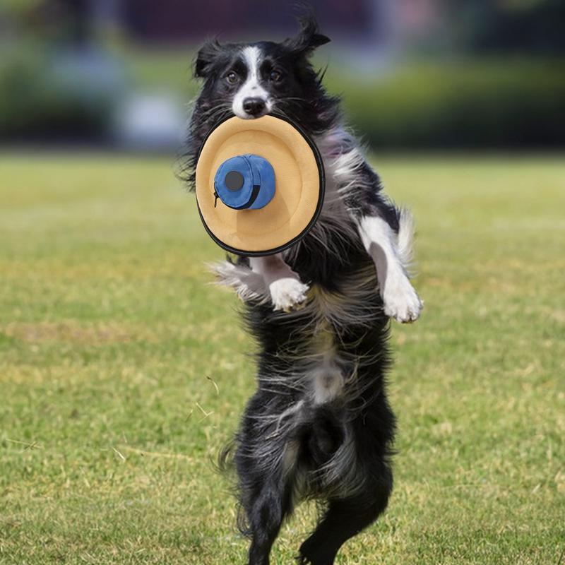 犬フライングディスクソフト不滅の犬ゲームキャンバスインタラク - Flying Disc Dog Training Toy のレビューと価格
