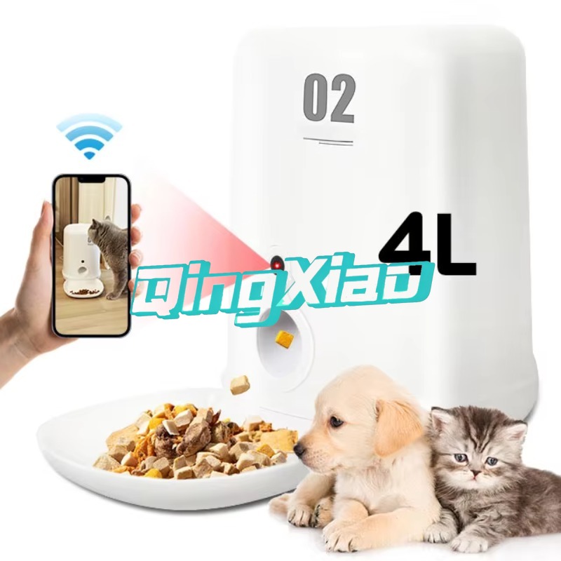 全自動スマート4Lステンレス製ペットフィーダー新デザイン多機 - Pet Feeders のレビューと価格