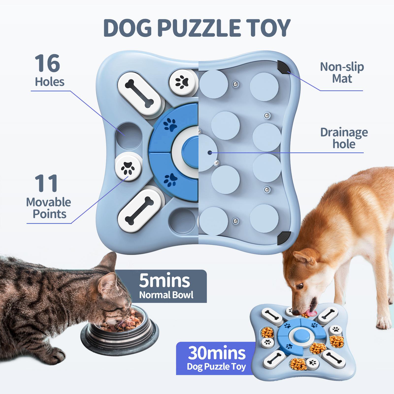 犬のおもちゃスローフィーダーインタラクティブ増加子犬 IQ  - Dog Puzzle Feeder Toy のレビューと価格