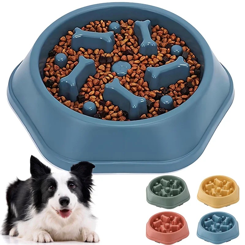 1個入りスローフィーダー犬用ボウル、窒息防止子犬用フードボウ - Dog Puzzle Feeder Toy のレビューと価格